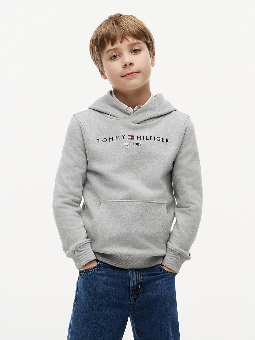 Tommy Hilfiger Sweat à capuche basique Gris 80