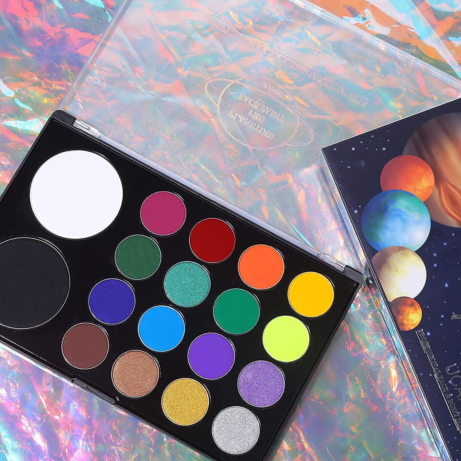 UCANBE 18 couleurs aquarelle professionnelle Astéroïde pour le visage