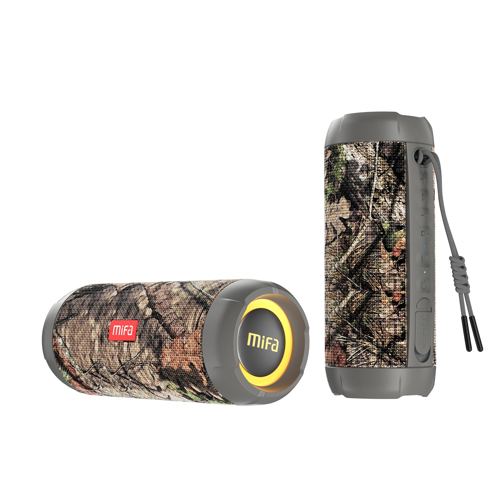 MIFA WildRod Enceinte Bluetooth portable sans fil, IP67 étanche et anti-poussière, Bluetooth 5.3 - Camouflage