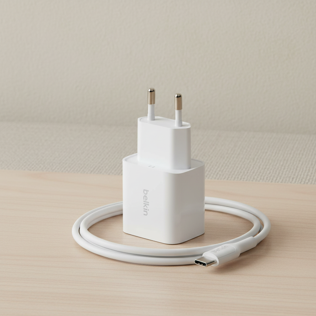 Belkin Chargeur USB-C Power Delivery 25 W avec câble, blanc