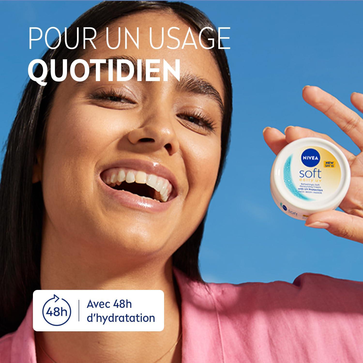 NIVEA Soft Crème Hydratante SPF 15 Pot 200 ml
