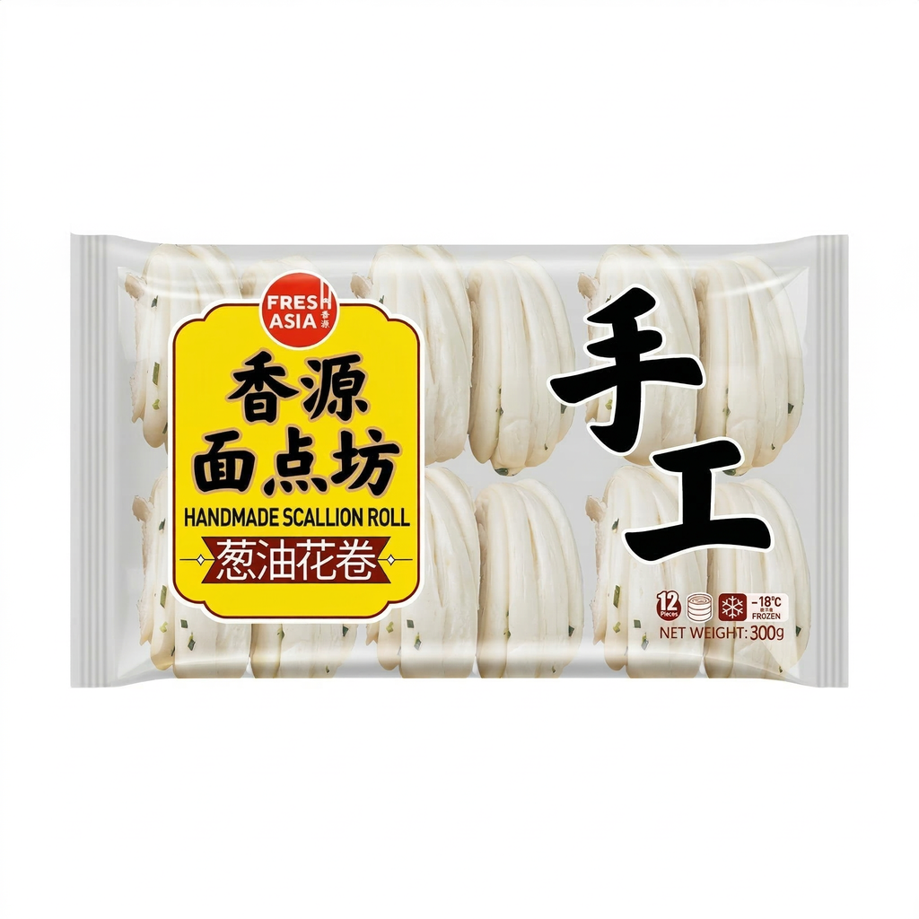 FRESHASIA Rouleaux aux oignons verts frais faits main - 300 g
