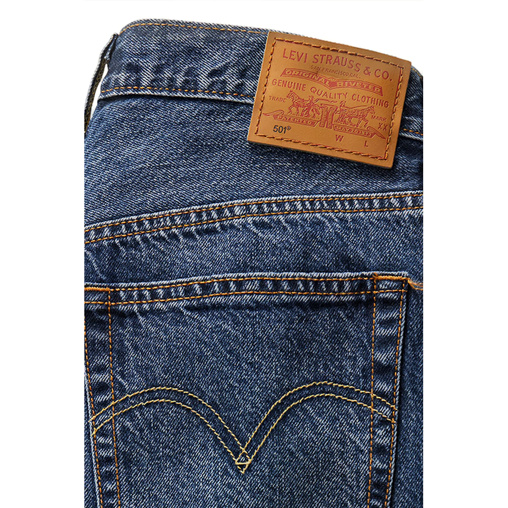 LEVI'S 501 Short léger mi-cuisse bleu - Dark Wash