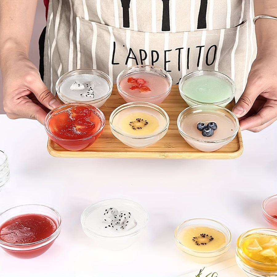 YumiPLUS Coupelles à tremper en verre transparent, lot de 6
