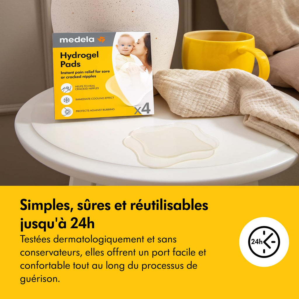 MEDELA - Compresses hydrogel, lot de 4
