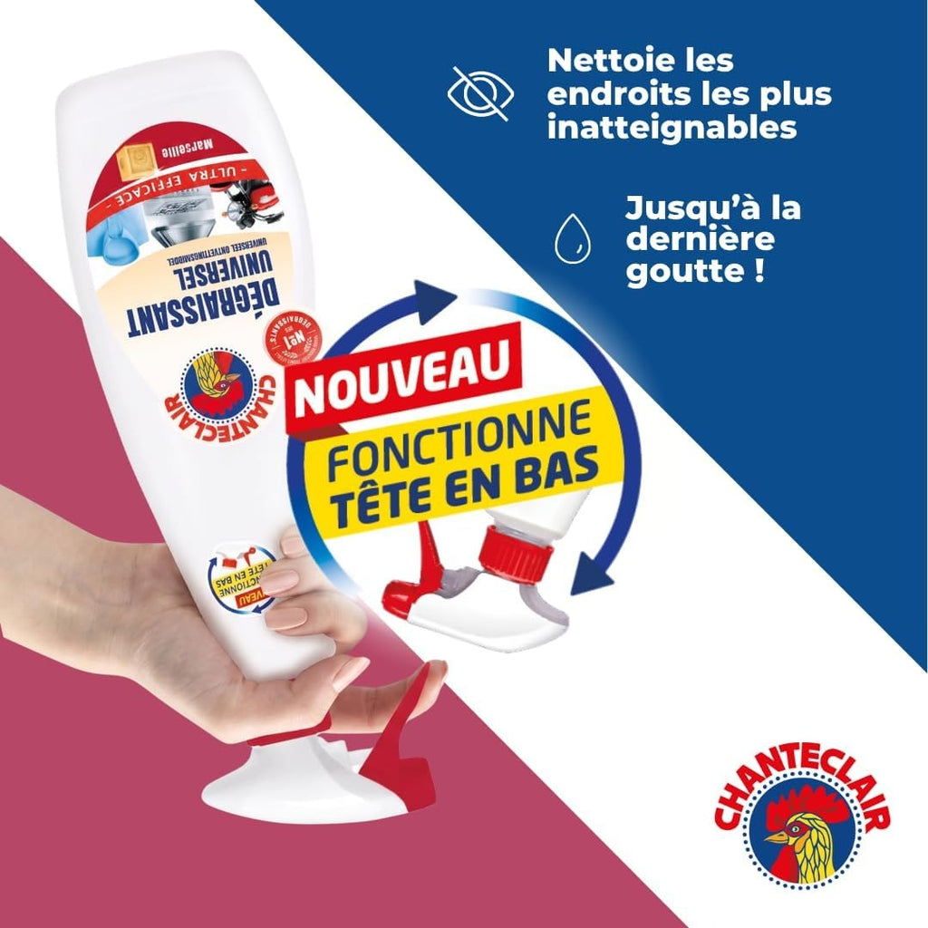 CHANTECLAIR Spray dégraissant multi-surfaces au savon de Marseille 600 ml