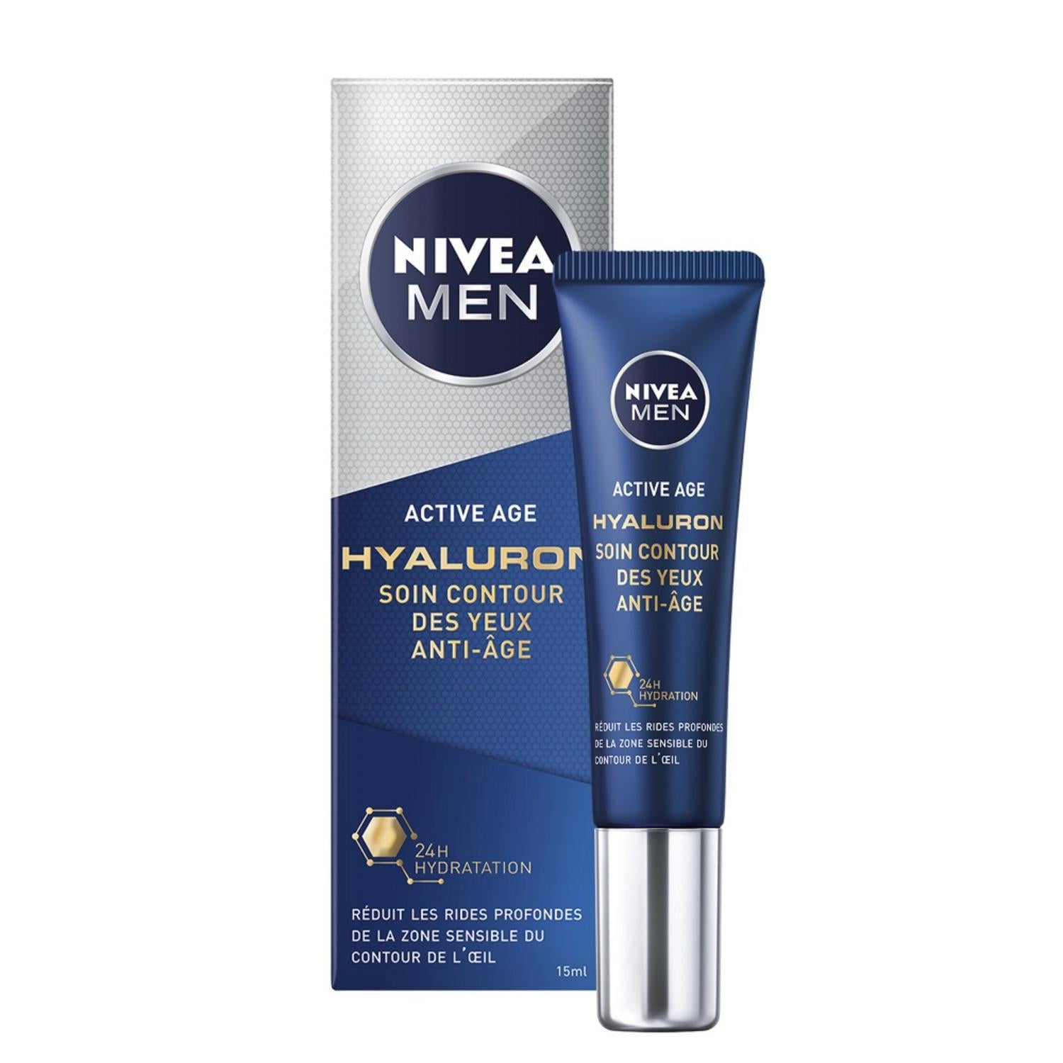 NIVEA MEN Anti‑Age Hyaluron Contour des Yeux Anti‑Âge 15ml