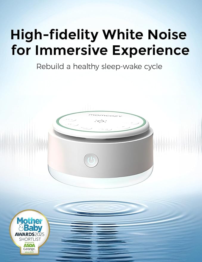 Momcozy Machine à sons pour bébé portable - Blanc