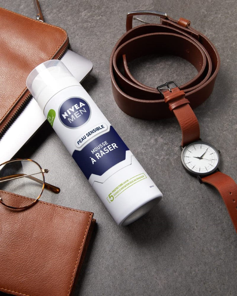 NIVEA MEN Sensitive Visage Mousse à Raser 200 ml