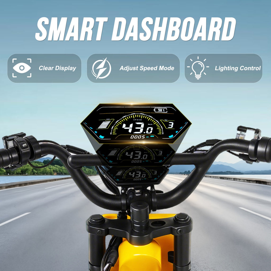 Mangosteen FT03 Vélo électrique 250W avec batterie au lithium 48V 18,2Ah amovible, 25 km/h, autonomie 75 km, pneus larges 20 x 4,5 pouces