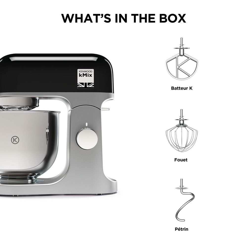 KENWOOD kMix, Robot Pâtissier 5L, KMX750BK, Noir