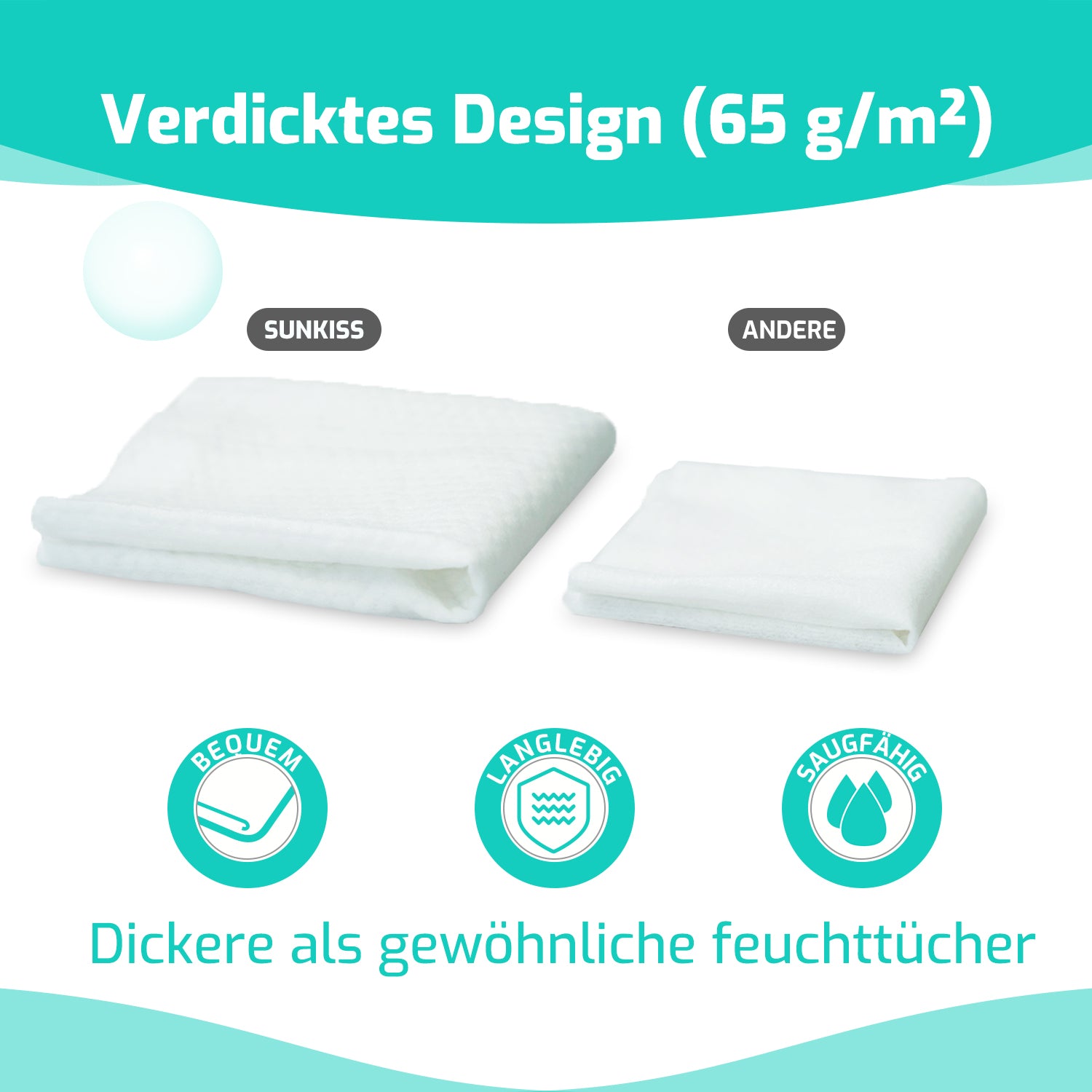 SUNKISS Trustplus Lot de 200 lingettes nettoyantes extra-épaisses pour incontinence et hygiène intime adulte - 20 x 30 cm