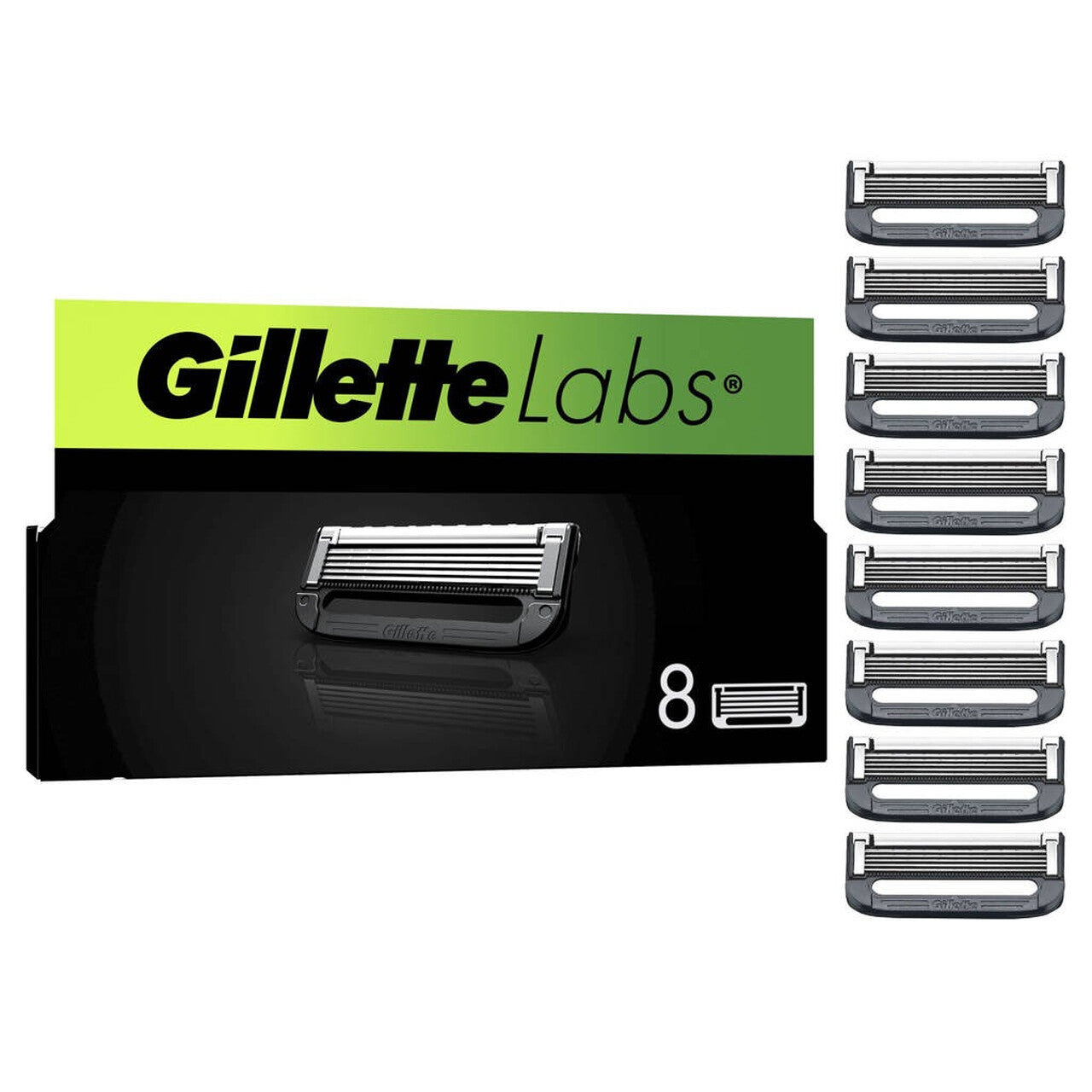 Gillette Labs Lames de rasoir 8 pièces