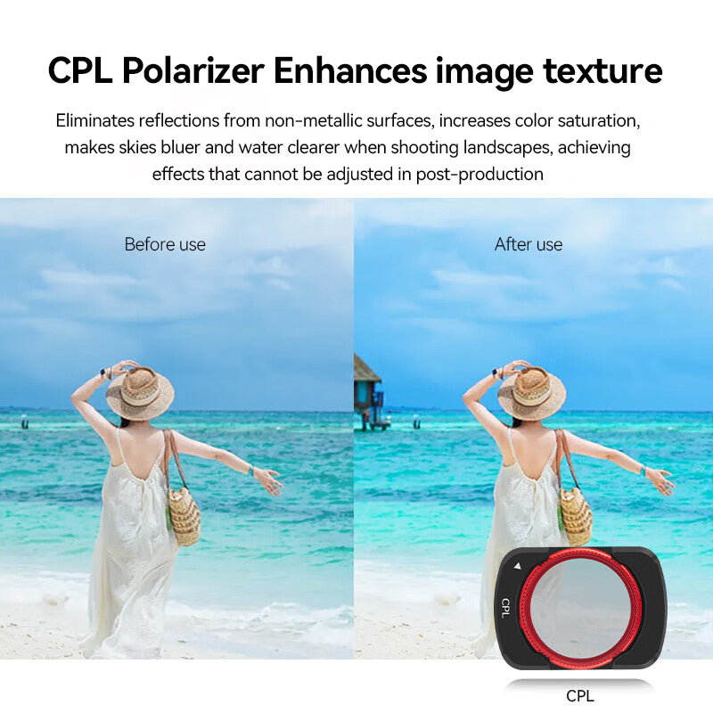 ochama×J.ZAO Kit de Filtres Pocket 3 - Filtres Magnétiques à Clipser (Black Mist/ND/CPL/UV) Compatibles avec Caméras DJI Osmo
