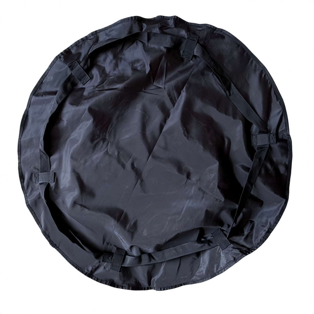 Sac fourre-tout convertible 2 en 1 & tapis de pique-nique, sac de plage pliable imperméable, tapis de sol rond de 100 cm, sac de transport léger et compact pour camping en plein air
