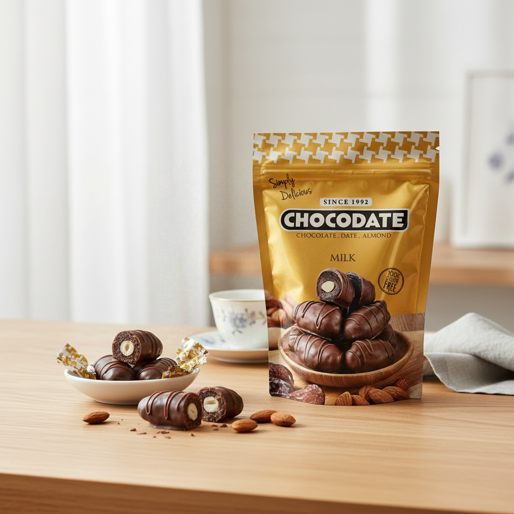 CHOCODATE Dattes au chocolat au lait - 90 g