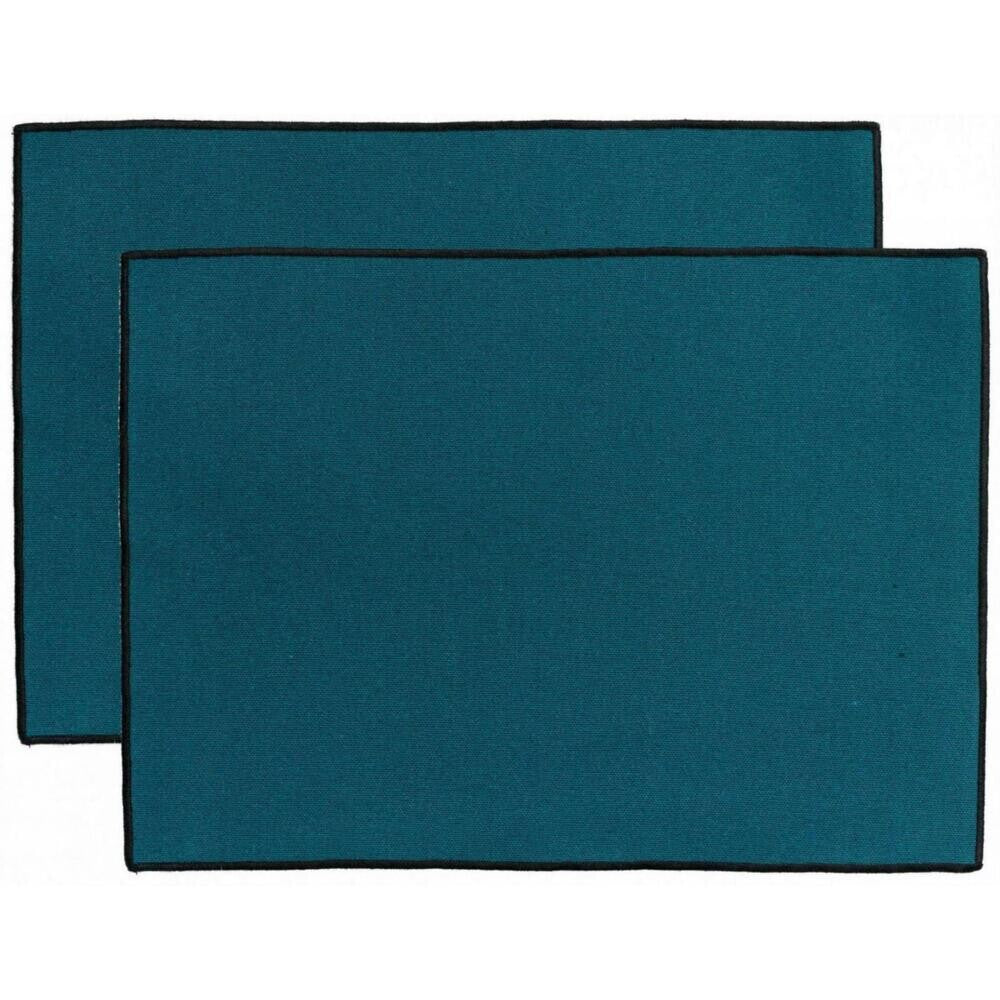 Winkler Lot de 2 sets de table recyclés Laora Paon 33 x 45