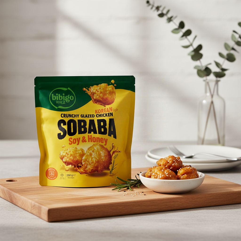 bibigo Poulet frit Sobaba (soja et miel) 250 g