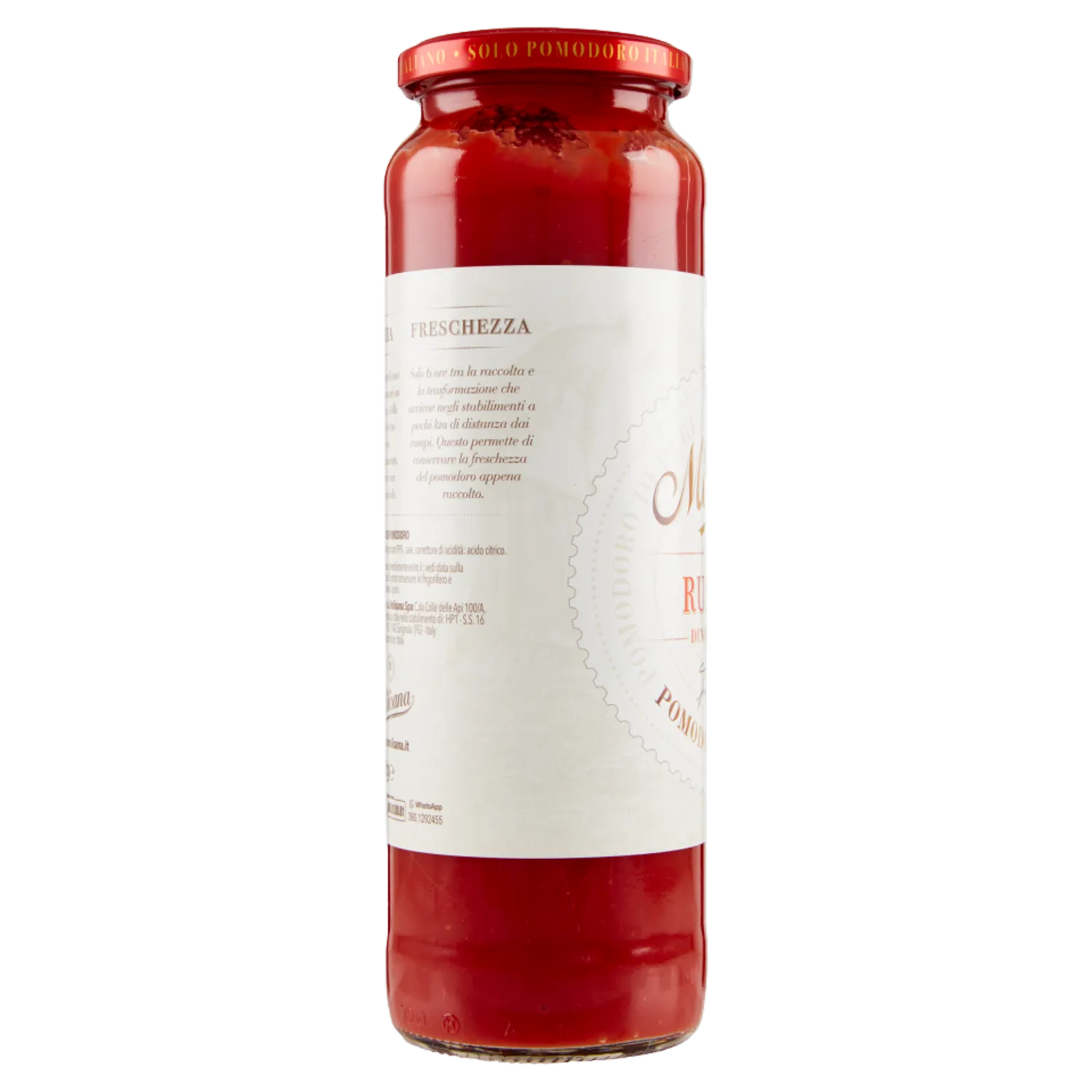 La Molisana Purée de tomates rustique 100 % italienne (Tomates cultivées dans les Pouilles) 690 g