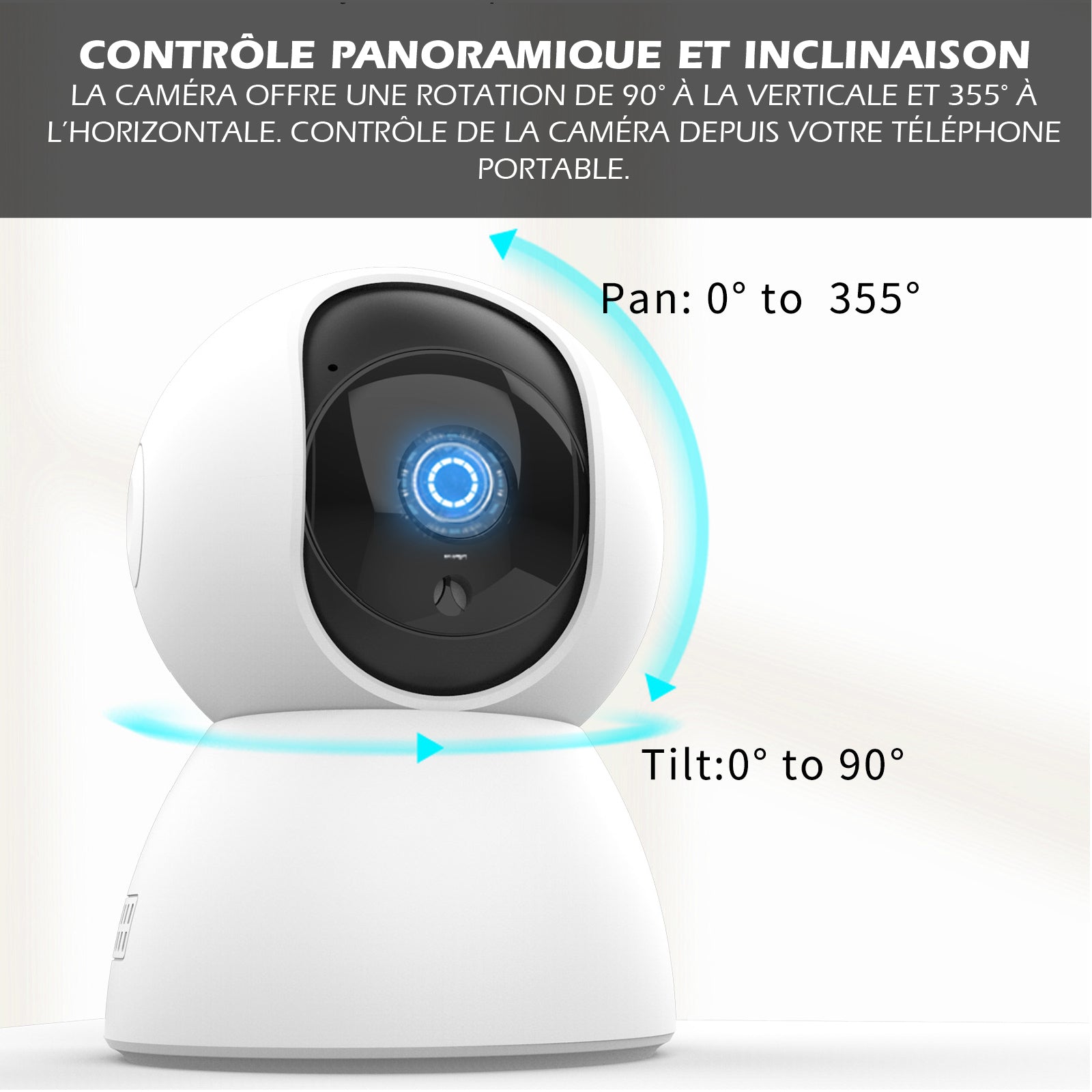 KYF Hikers Kit d’alarme extensible connecté Wi-Fi 434 MHz avec caméra IP 4 MP, sirène intégrée 90 dB, détecteur de mouvement, capteur porte/fenêtre et deux télécommandes