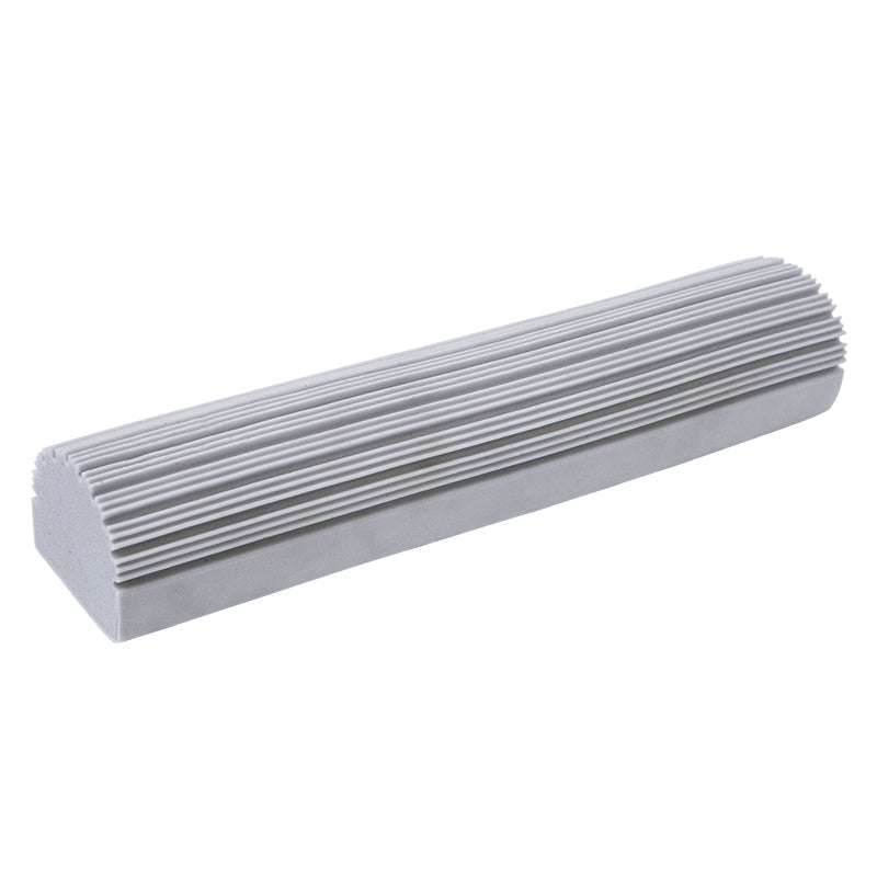 White Label Recharge de tête de balai en éponge PVA doux, 27 cm, gris, remplacement haute absorption