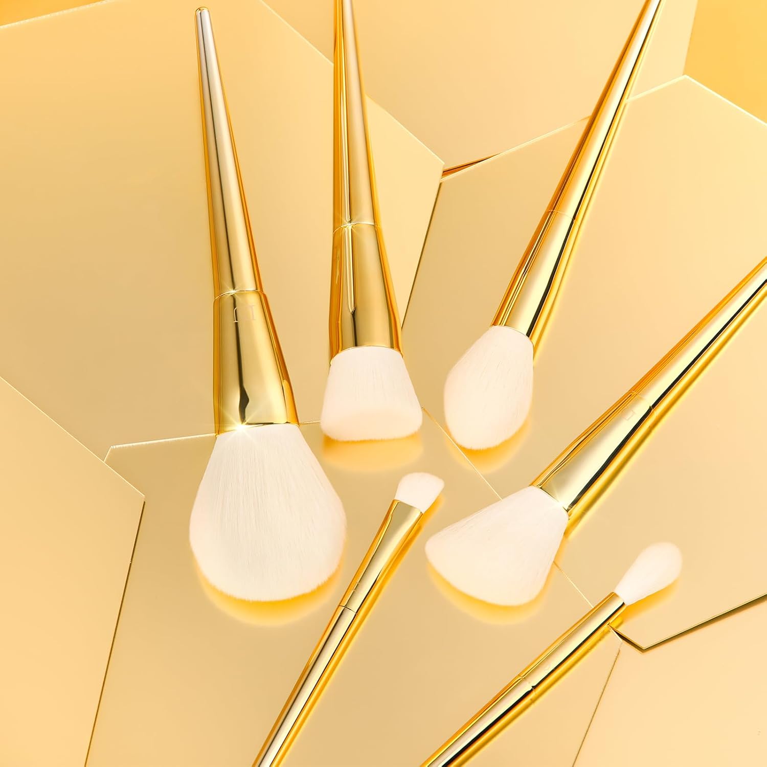 DUcare Coffret de 15 pinceaux de maquillage - Gold & Silver Glow