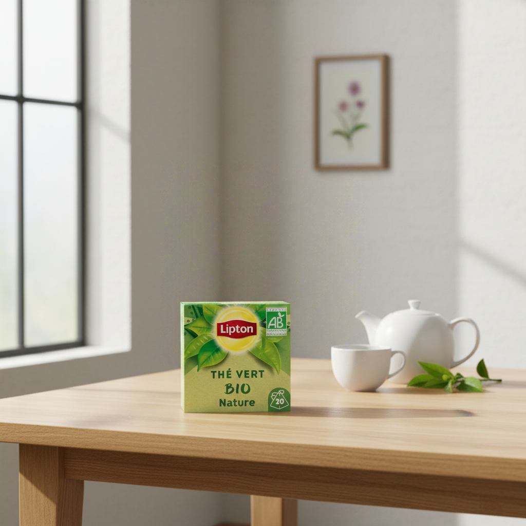 Lipton Thé vert bio nature - 20 sachets/28 g