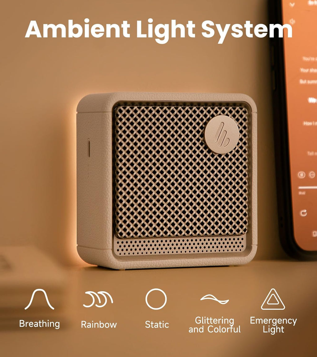 Edifier ES20 - Enceinte Bluetooth portable, IP67, étanche et antipoussière, 15 heures d’autonomie, connectivité sans fil pour la maison, le bureau et l’extérieur