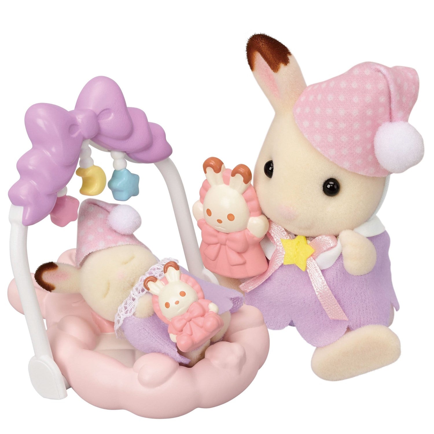 Sylvanian Families Coffret de Jeu Lapins en Chocolat Rêve Sucré