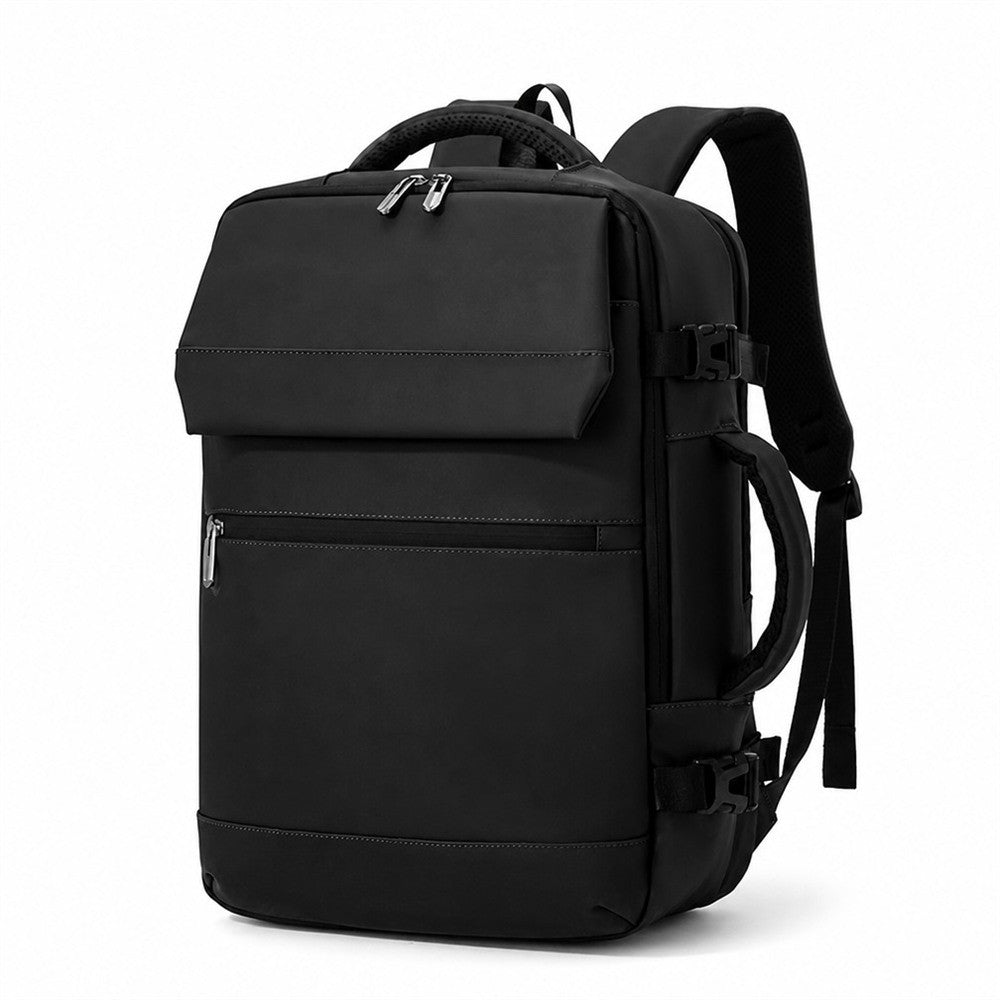 Sac à dos de voyage pour ordinateur portable 15,6 pouces rabattable à l'avant déperlant grand volume sac à dos convertible pour voyage d'affaires