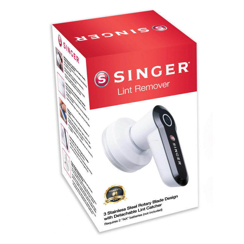 Singer 220015002 Enlève-peluche compact à piles blanc/noir