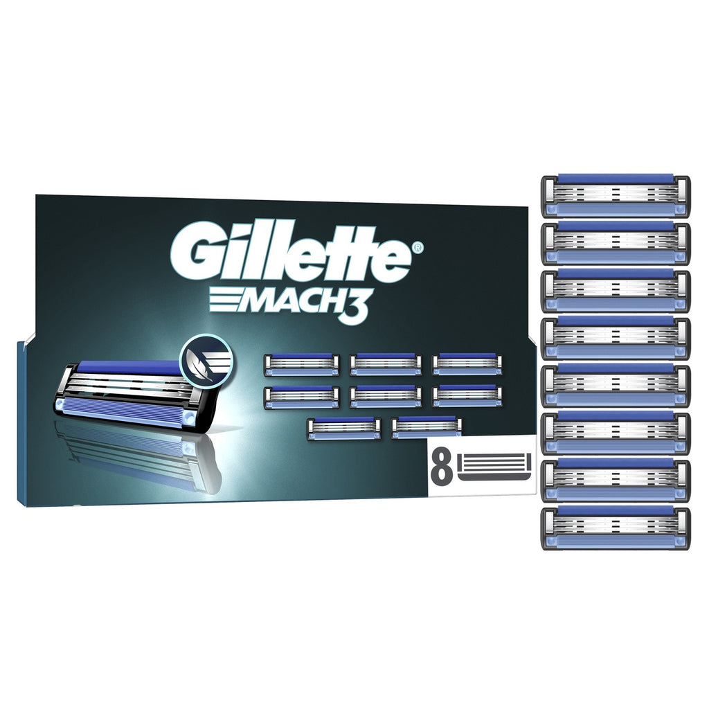 GILLETTE Lames de rasoir Pour Homme Mach 3 - 8 lames