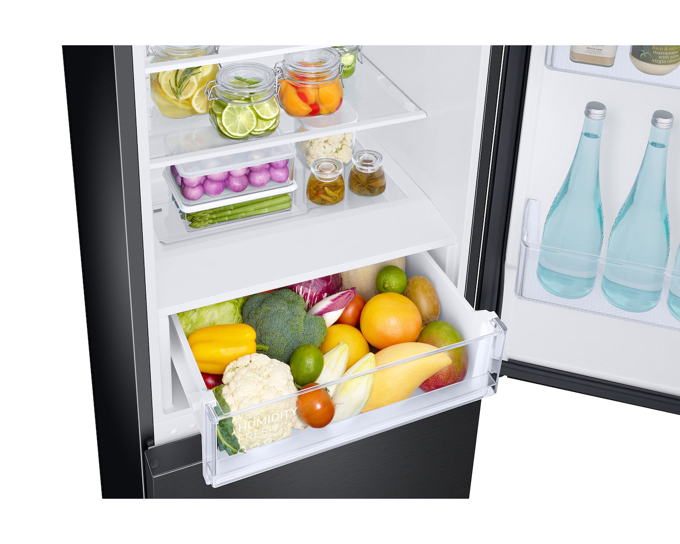 Samsung Réfrigérateur Combiné RB33B612EBN 344 L Noir Classe E