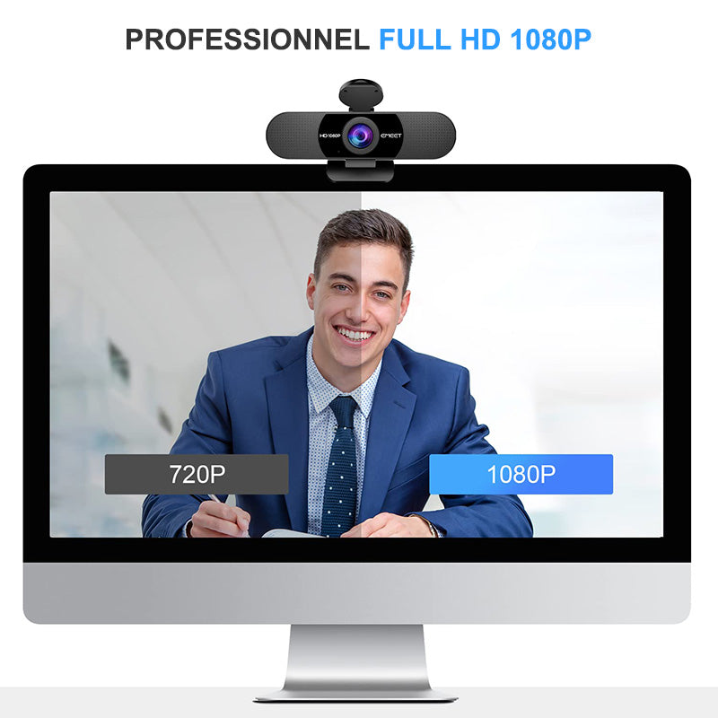 EMEET Webcam pour PC USB HD 1080p avec Plug & Play