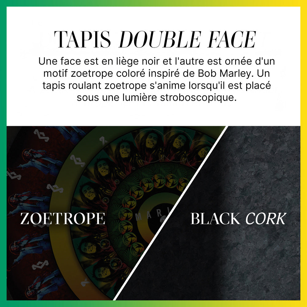 House of Marley Stir It Up Lux Platine vinyle Bluetooth à 2 vitesses - Verre et bambou