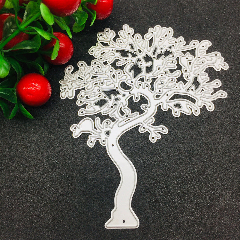 Big Tree Dies en Métal, Modèle DIY pour Scrapbooking, Acier au Carbone, Décoratif