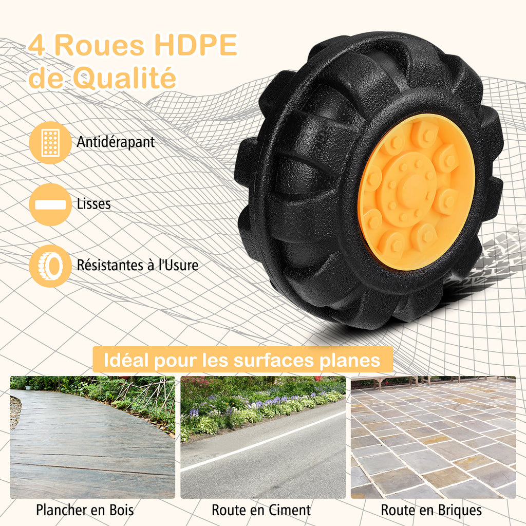 Costway Porteur pelleteuse pour enfants avec godet réglable et effets sonores