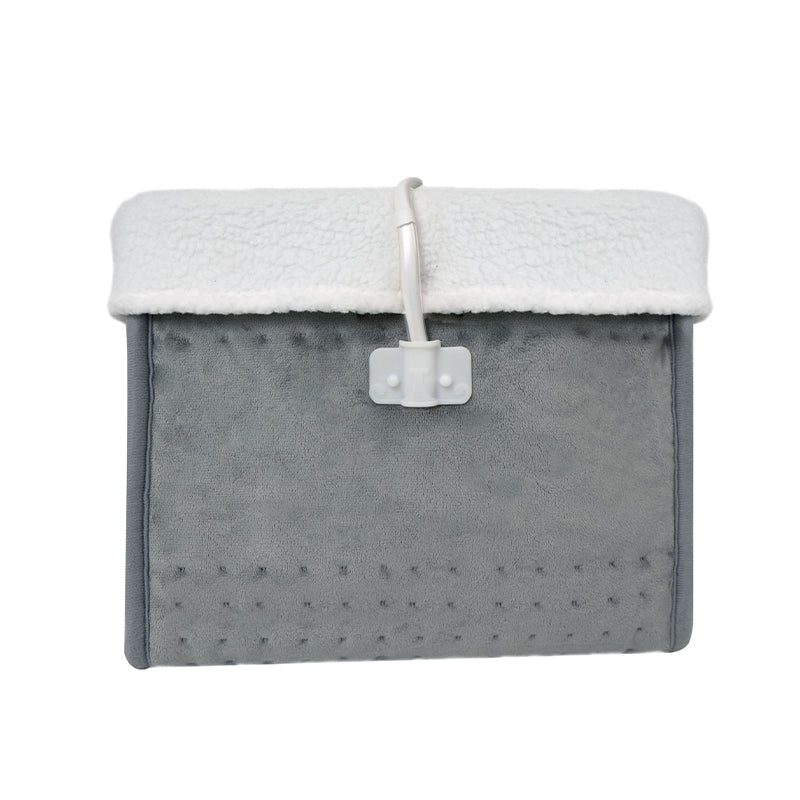 Ruianbao Tissu en Flanelle Super Doux, 30 x 30 x 26 cm, 1-5 Réglages de Température, Arrêt Automatique 90 min, Chauffage Rapide, Intérieur Amovible pour Lavage en Machine, Chauffe-Pieds 3D
