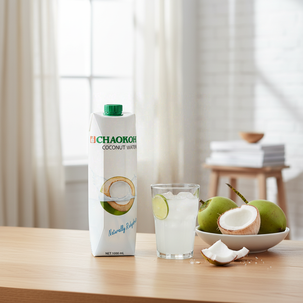 CHAOKOH Eau de coco 100 % naturelle - 1 L