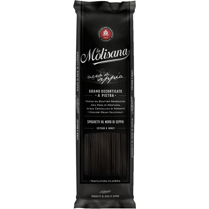 LA MOLISANA Spaghetti noires à l'encre de seiche 500g