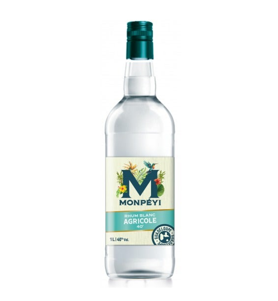 MONPÉYI Rhum blanc agricole 40° - 1 L