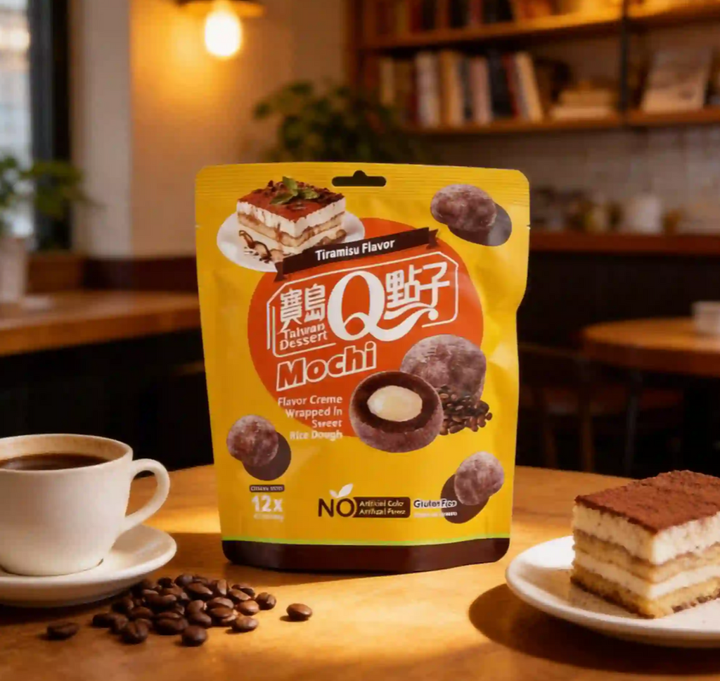 Q-Brand Mochi au cœur coulant saveur tiramisu 180 g