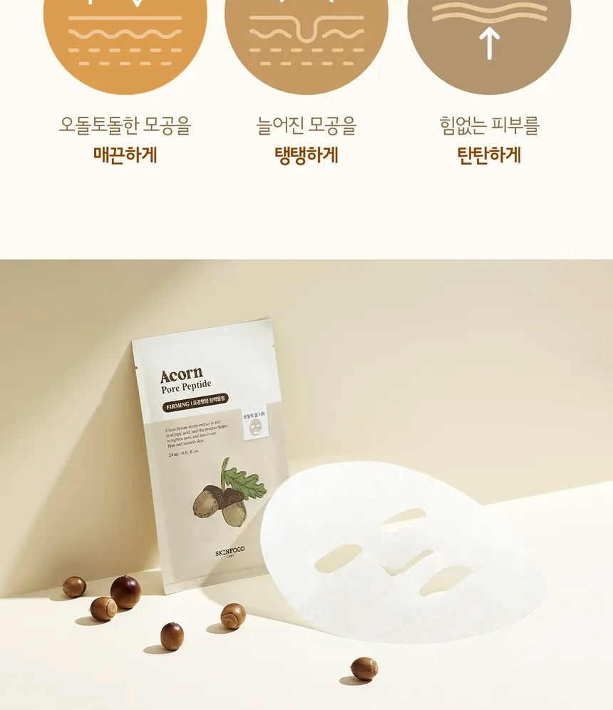 SKINFOOD Masque hydratant pour les pores raffermissant aux peptides et aux glands 24 ml