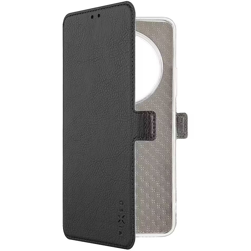 FIXED Étui livre fin Topic pour Xiaomi Redmi 14C/A4 5G/A3 Pro/POCO C75 4G/5G/M7 5G, Noir