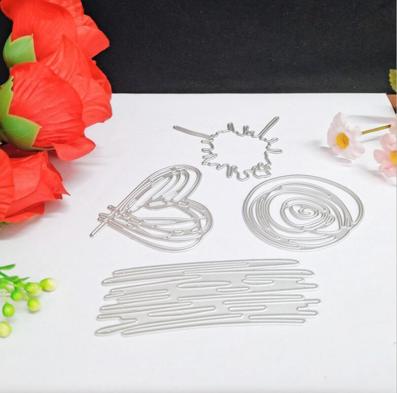 WhereHike Matrice de découpe en métal Fêtes pour scrapbooking - Durable, pochoirs de découpe pour album photo de scrapbooking à faire soi-même, papier décoratif pour cartes