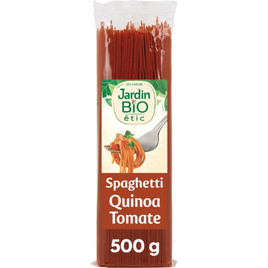 JARDIN BIO ETIC Spaghetti Colorés Bio au Quinoa et à la Tomate 500 g
