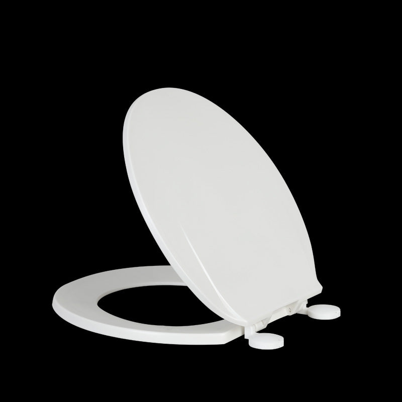 Abattant de toilette haut de gamme HomSeat de type O avec fonction de dégagement rapide, fabriqué en thermoplastique de haute qualité, 43 x 35,8 cm, 1 ensemble.