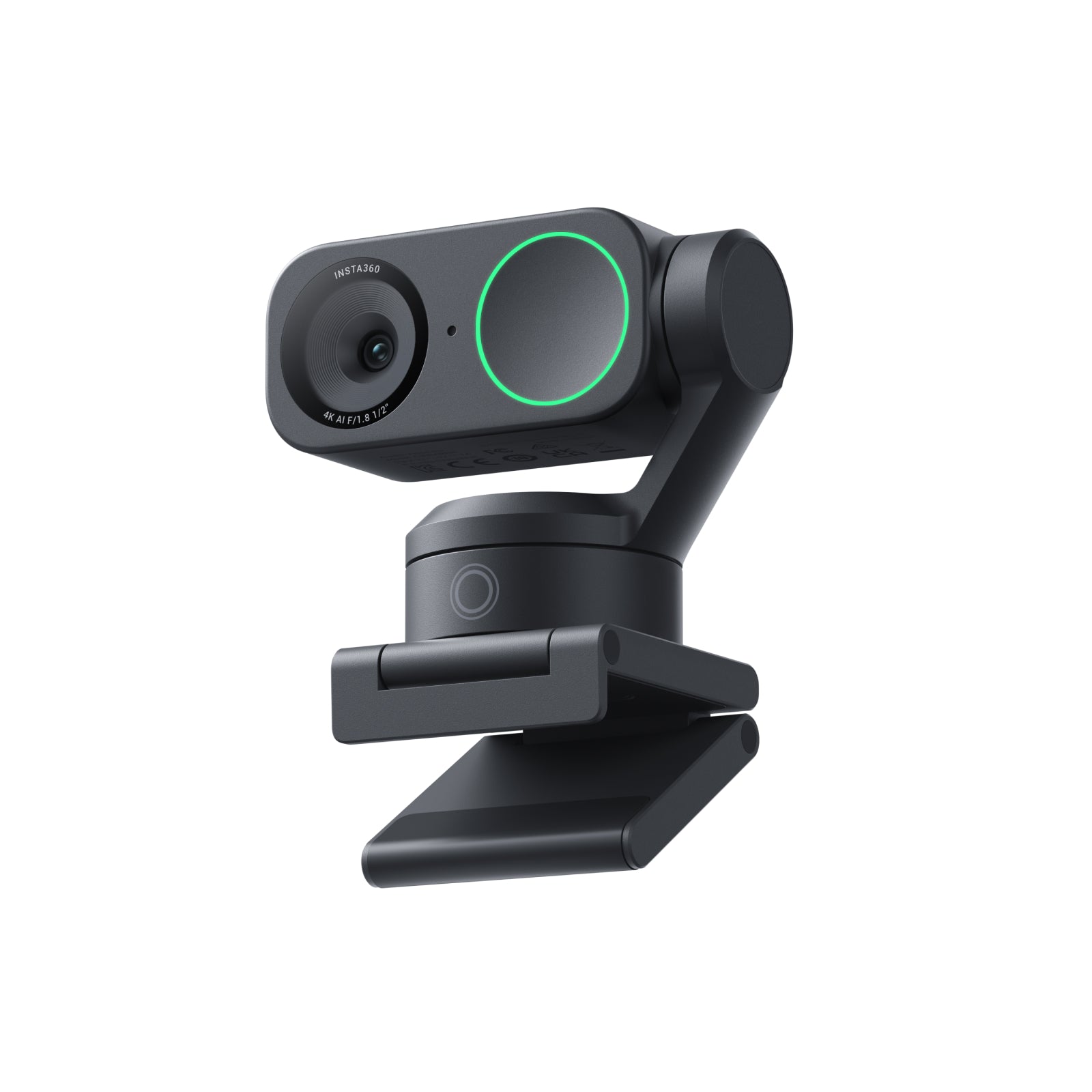 Insta360 Link 2 Pack standard - Webcam 4K pour PC/Mac, Capteur 1/2 po, Suivi par IA, HDR, Microphone avec réduction du bruit par IA, Contrôle gestuel pour Diffusion en continu
