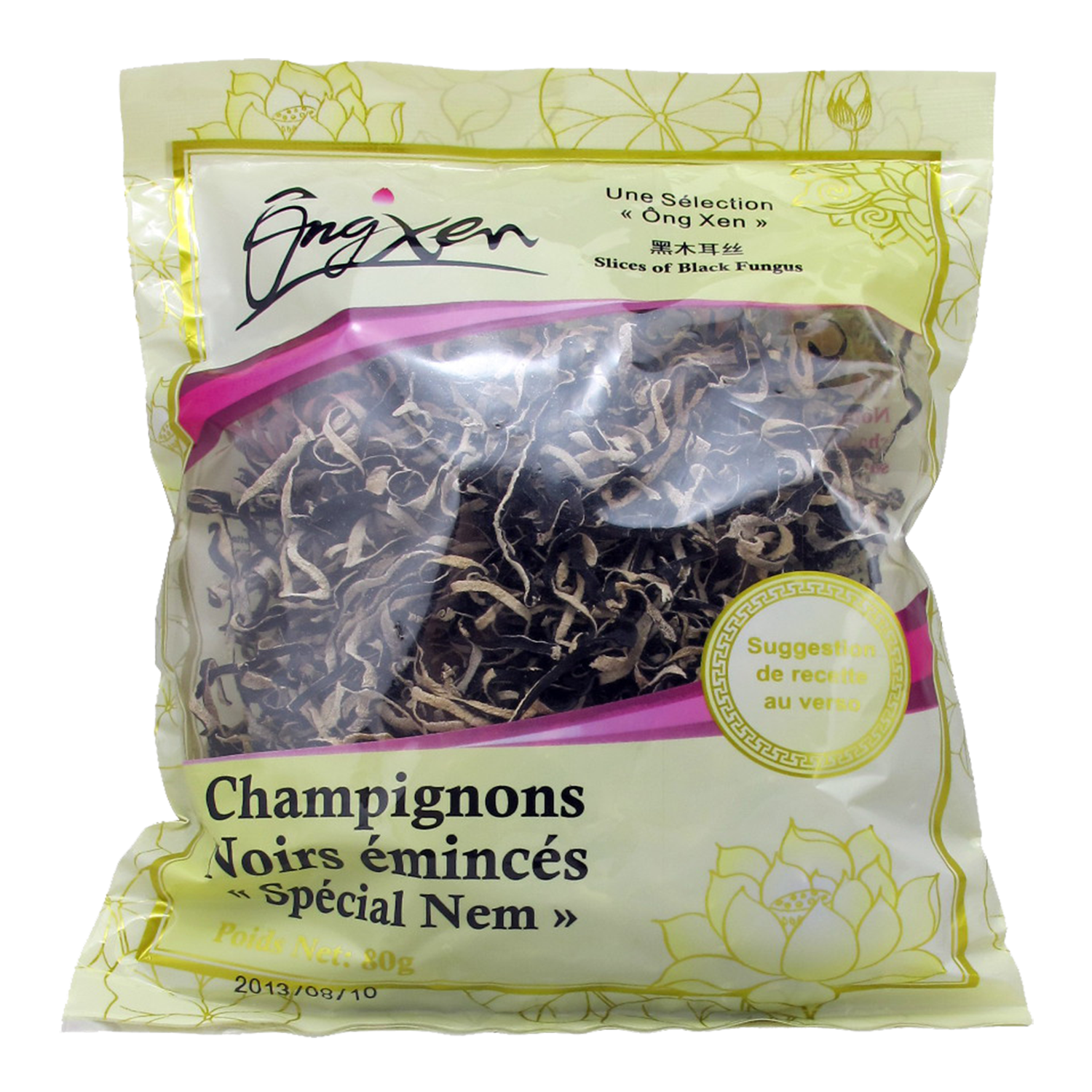 ONG XEN Champignon Noir Émincé 80 g