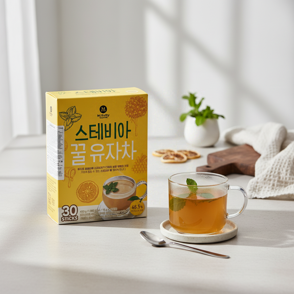 McNulty Lot de 30 bâtonnets de thé Ssanghwa à la stévia sans sucre - 450 g